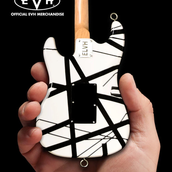 AXE HEAVEN EVH Black & White VH1 Eddie Van Halen Mini Guitar Replica Collectible