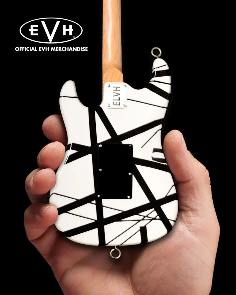AXE HEAVEN EVH Black & White VH1 Eddie Van Halen Mini Guitar Replica Collectible