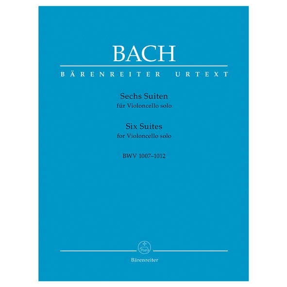 Baerenreiter Bach Six Suites for Violoncello solo BWV 1007-1012