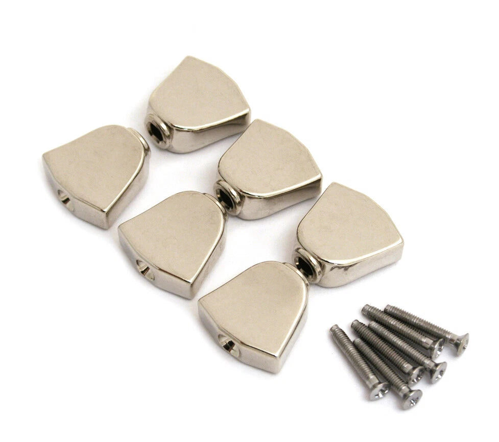 Allparts Keystone Button Set for Grover Tuners Nickel