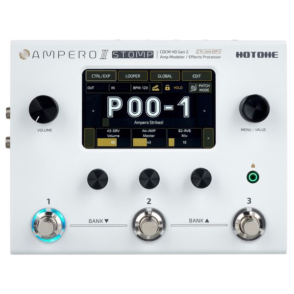 Hotone Ampero II Stomp Guitar Multi Effects Processor