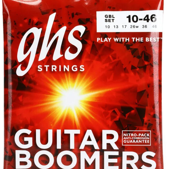 GHS GBL Boomers Electric Guitar Strings Light 10-46 (6-Pack)