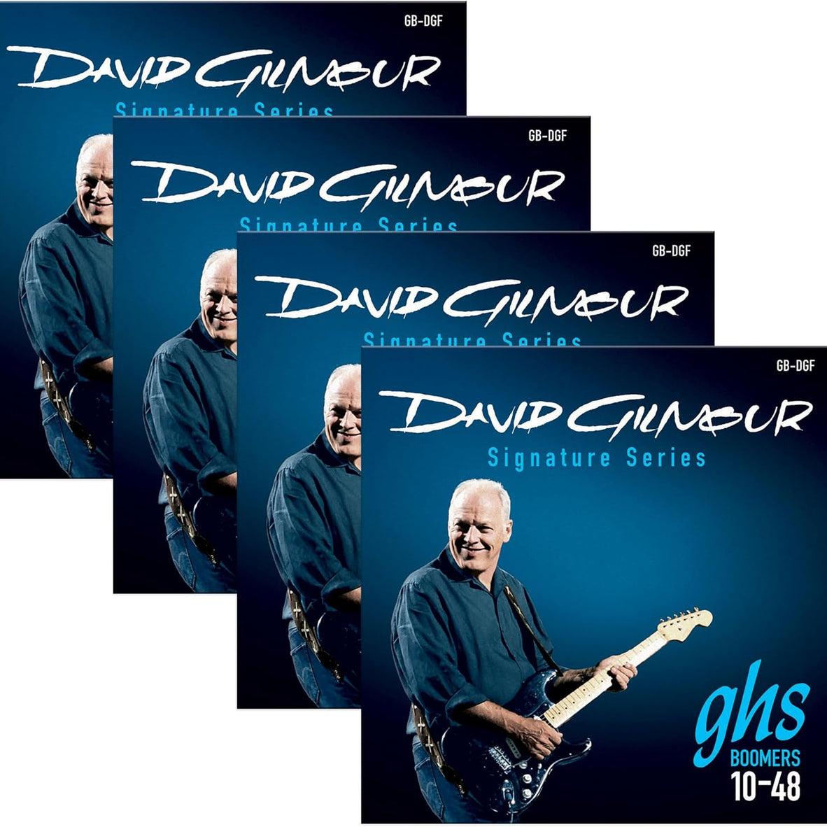 GHS GB-DGF Boomers David Gilmour Signature Electric Guitar Strings 10-48 (4-Pack)