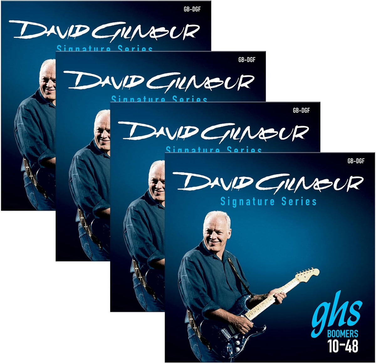 GHS GB-DGF Boomers David Gilmour Signature Electric Guitar Strings 10-48 (4-Pack)
