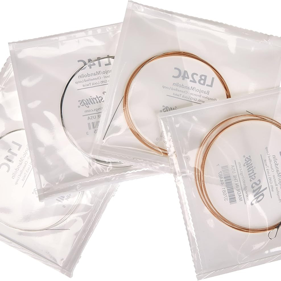 GHS Johnny Baier Signature Tenor Banjo Strings, 4-String, Medium (011-030)