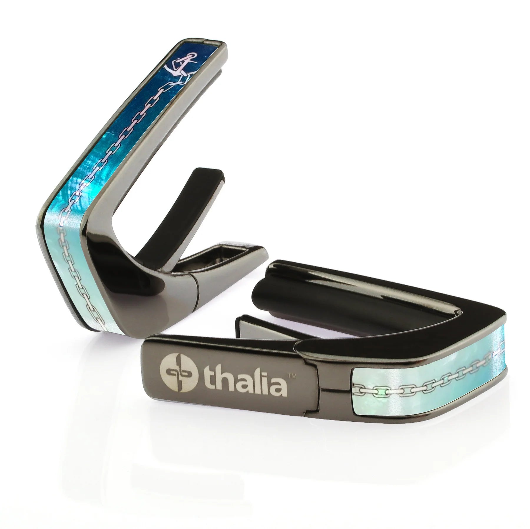 Thalia Guitar Capo Deluxe Fouled Anchor Black Chrome