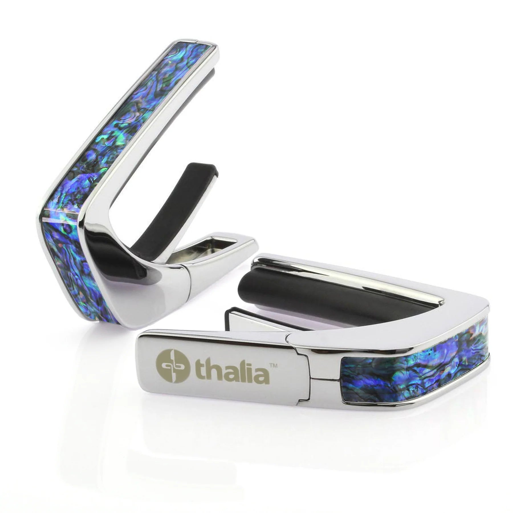 Thalia Guitar Capo Blue Abalone Chrome