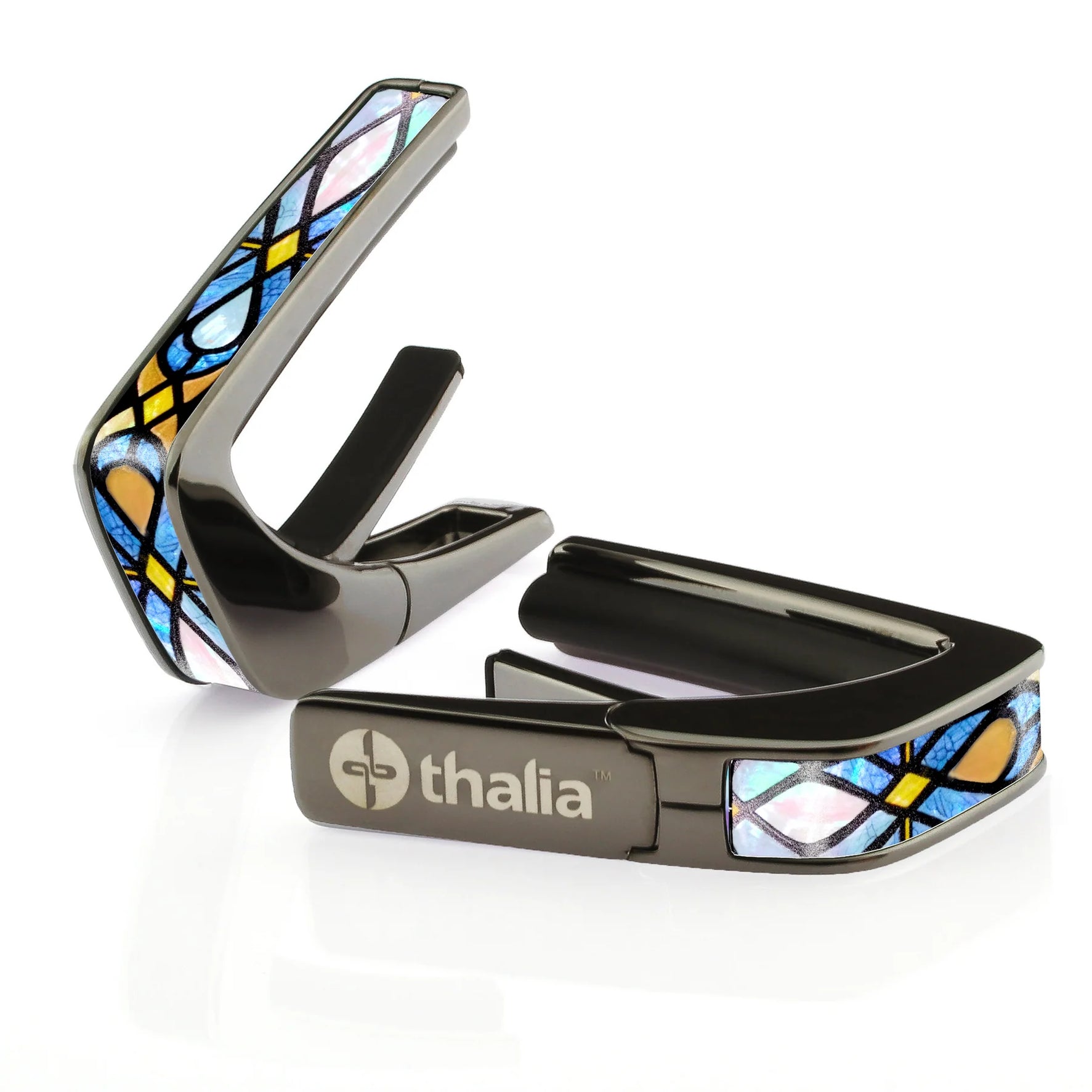 Thalia Guitar Capo Deluxe Stained Glass Black Chrome
